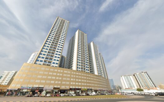 Sea View 1 Bed Hall With Parking | Ajman Pearl Towers